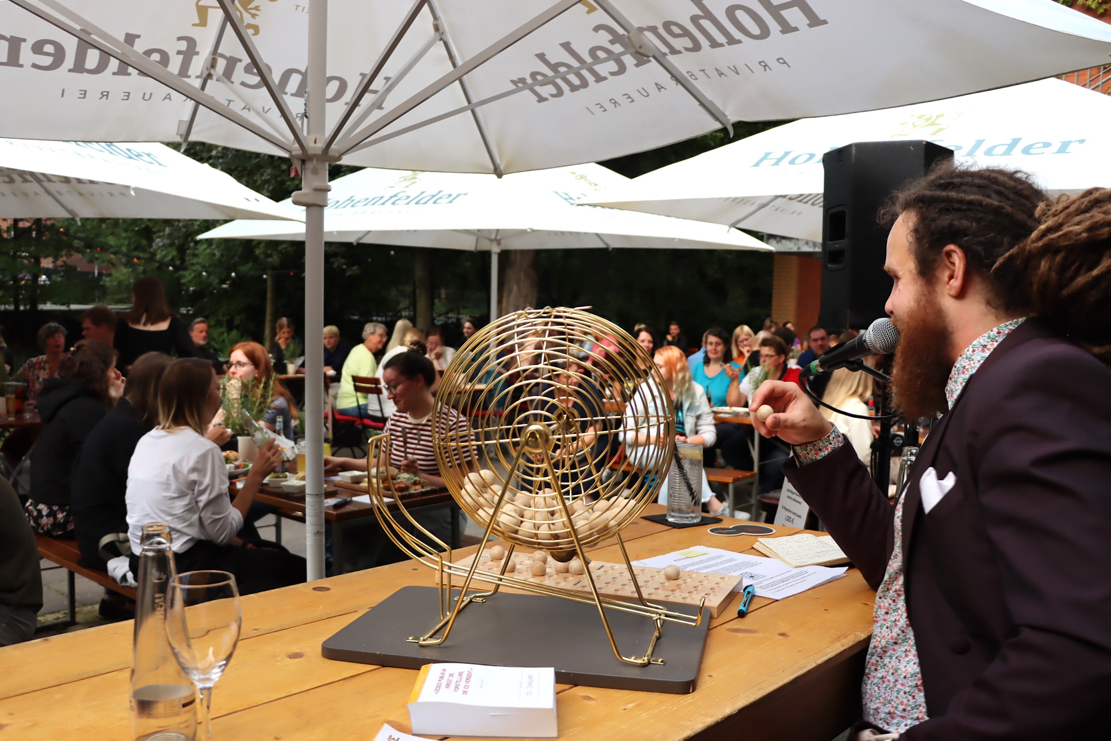 Bingoabend im Weberei-Biergarten